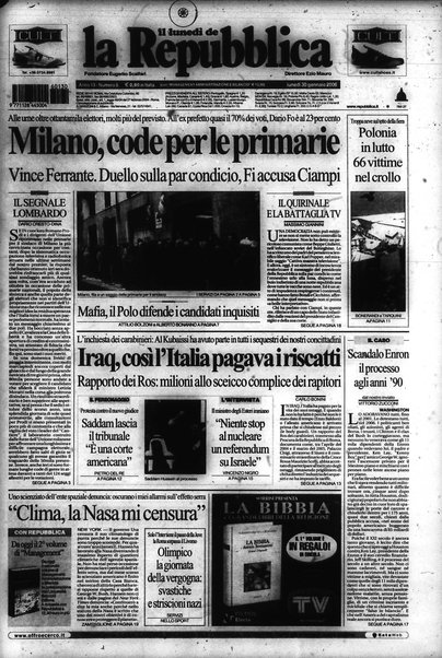 Il lunedì de La repubblica